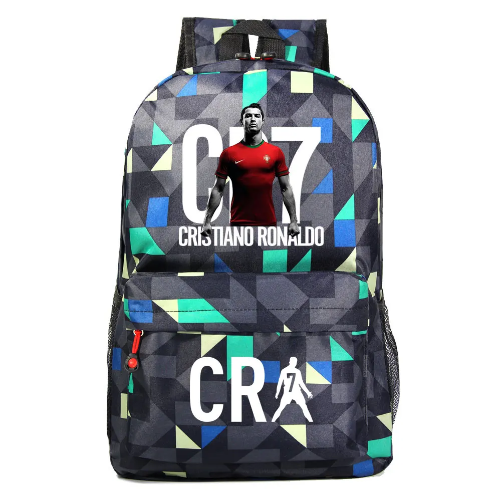 Football CR7 School Bags Girls Boys Backpack For Teenage Laptop Multi Pockets New Backpack Travel Cute Mochilas