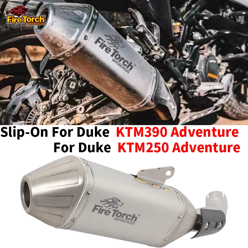 

Slip On For KTM 250 390 Adventure Duke 250 390 ADV Full System Motorcycle Exhaust Modified Link Pipe Escape Moto Muffler