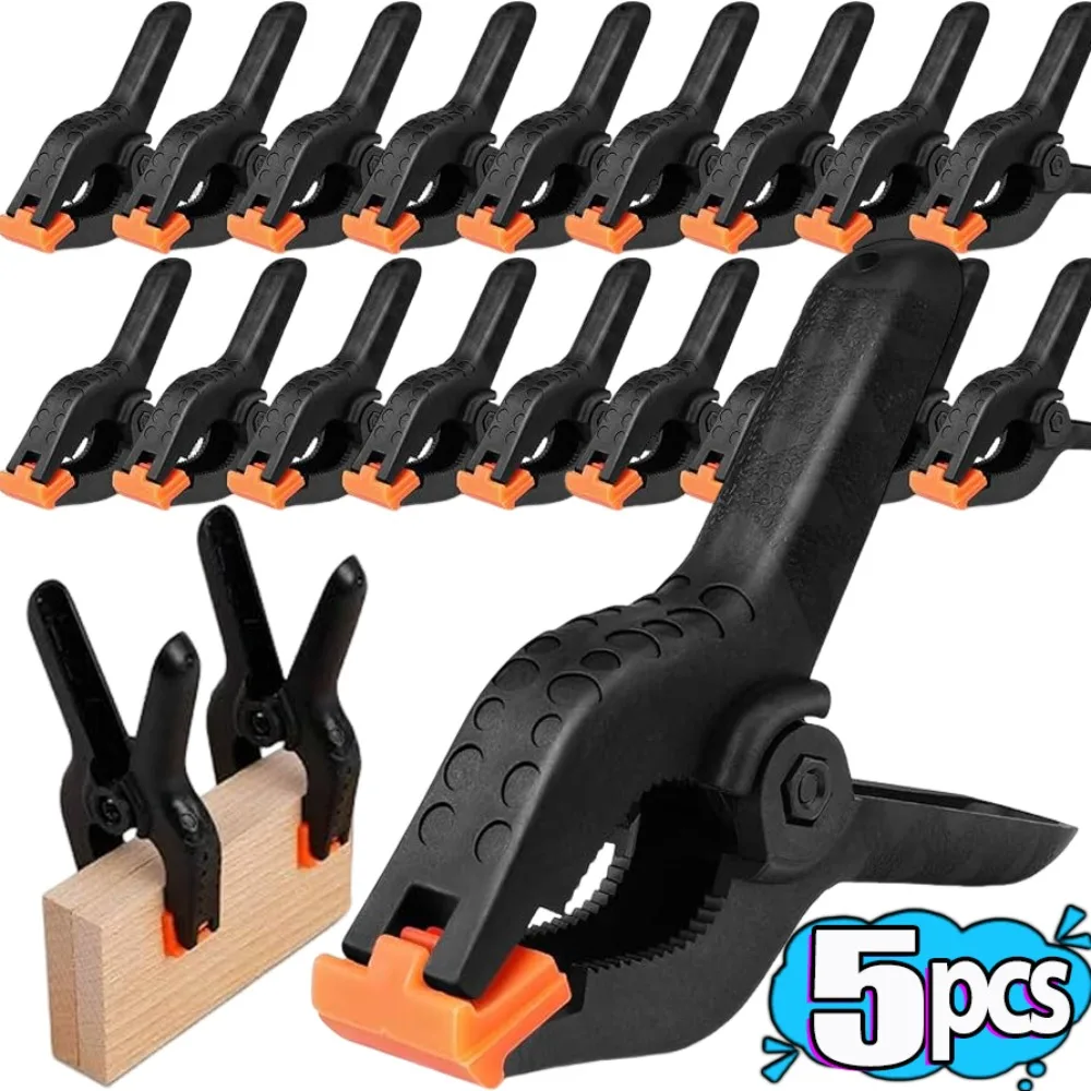 

Adjustable Plastic Spring Clamp Woodworking Fixing Clip DIY Craft Photography Background Photo Hanging Clips Laundry Drying Pegs