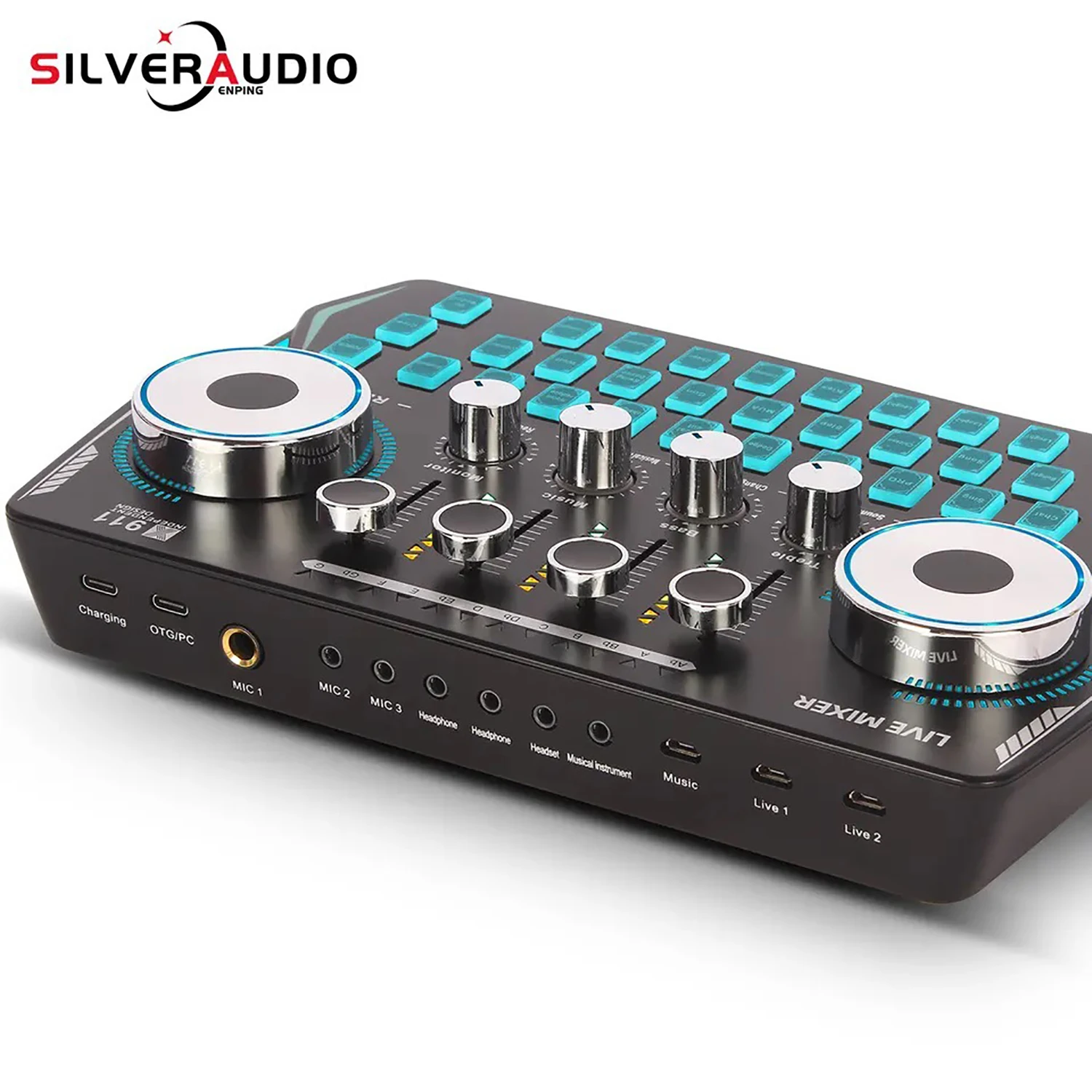 

GAX-911 Sound card live streaming mobile phone computer universal recording indoor and outdoor dedicated to live streaming