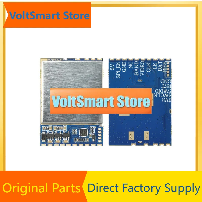 VoltS1/5PCS Video Receiver Module RX7500 6000~7500MHz RSSI Output 6SPI Signal Level 3.3V For FPV RC Model Parts