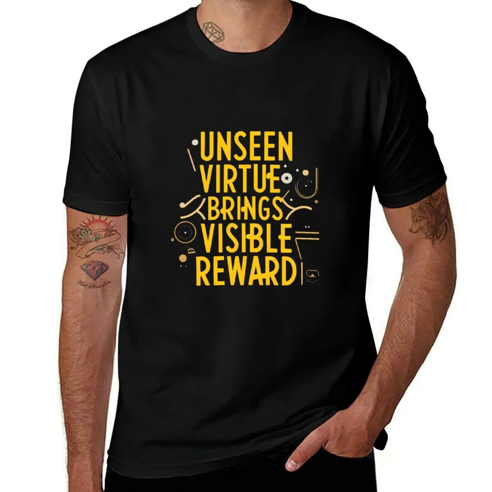 

shirt Visible Graphic T-Shirt luxury t man Art Unseen Virtue Brings personalised t cotton Reward Design t shirt man shirt