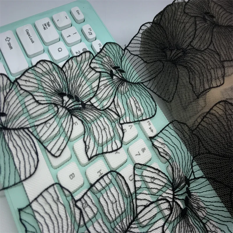 Bulk Flower Embroidery Skin Tone Lace Trim Embroidered Nude Mesh Lace Fabrics Bra Sewing Crafts Lingerie Accessories Fabrics