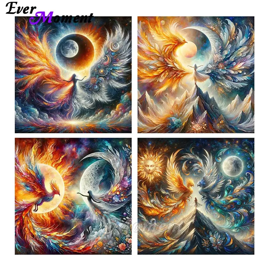 

DIY Diamond Painting 5D Beautiful Scenery Sun and Moon Landscape Wall Art AB Diamond Embroidery ASF3030