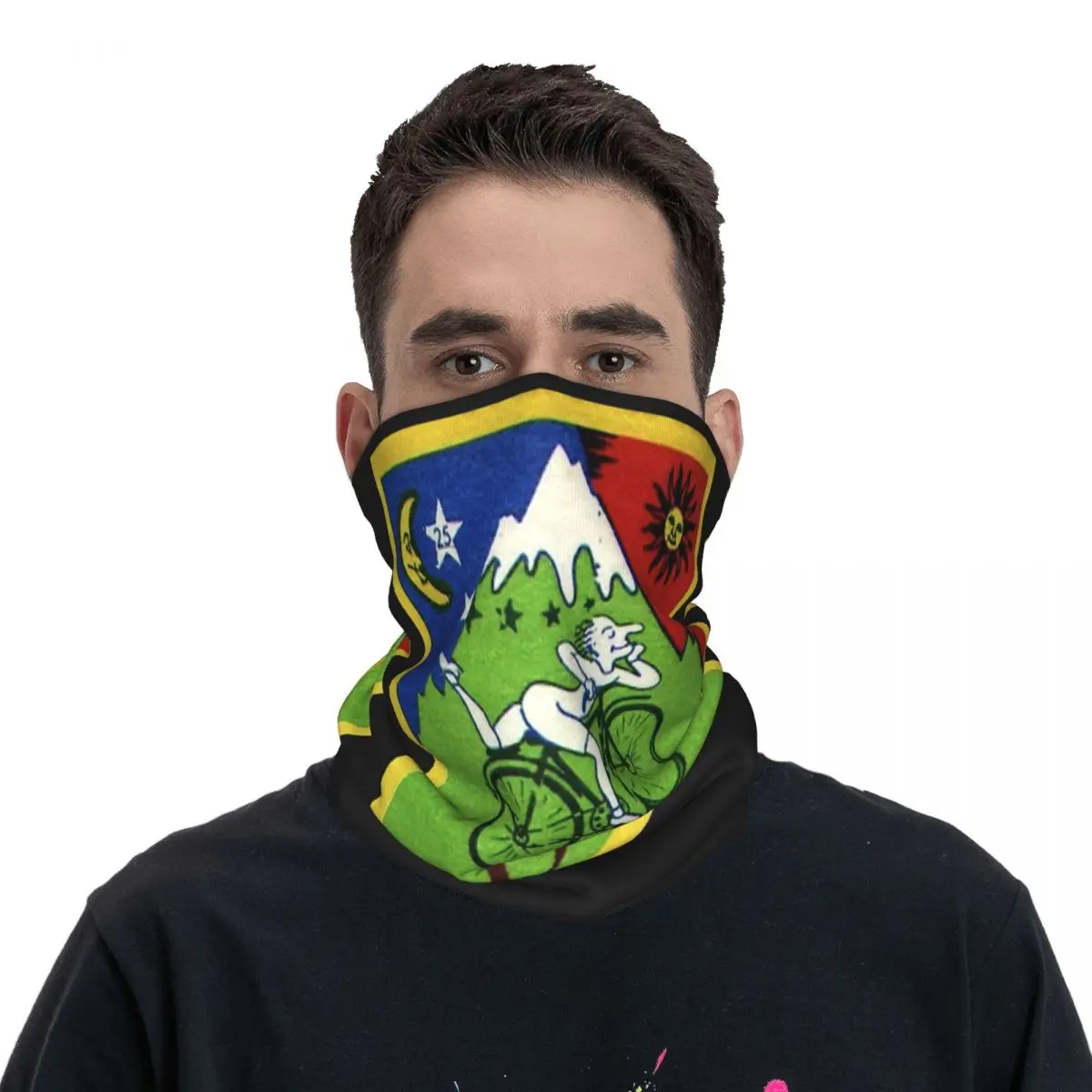 Albert Hoffman Lsd Bicycle Day Cycling Bandana Mask Scarf Cycling Multicam Neck Warmer Men\'s Balaclava