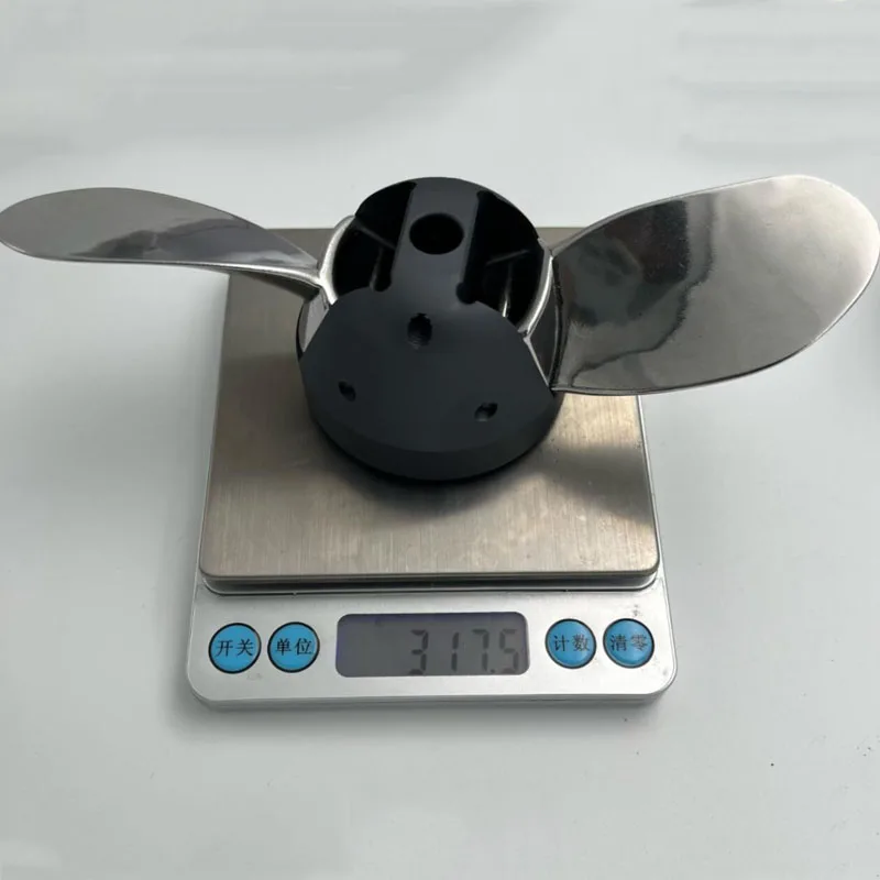 Stainless Steel Propeller Blades with Ducted Cover 70mm Folded 170mm Unfolded for 6374/6384 Motor Folding Propeller Blades