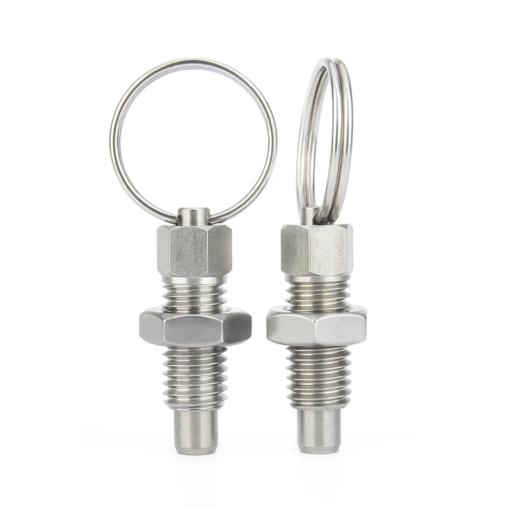 Stainless Steel Spring Retractable Index Plungers Pull Ring Indexing Plunger