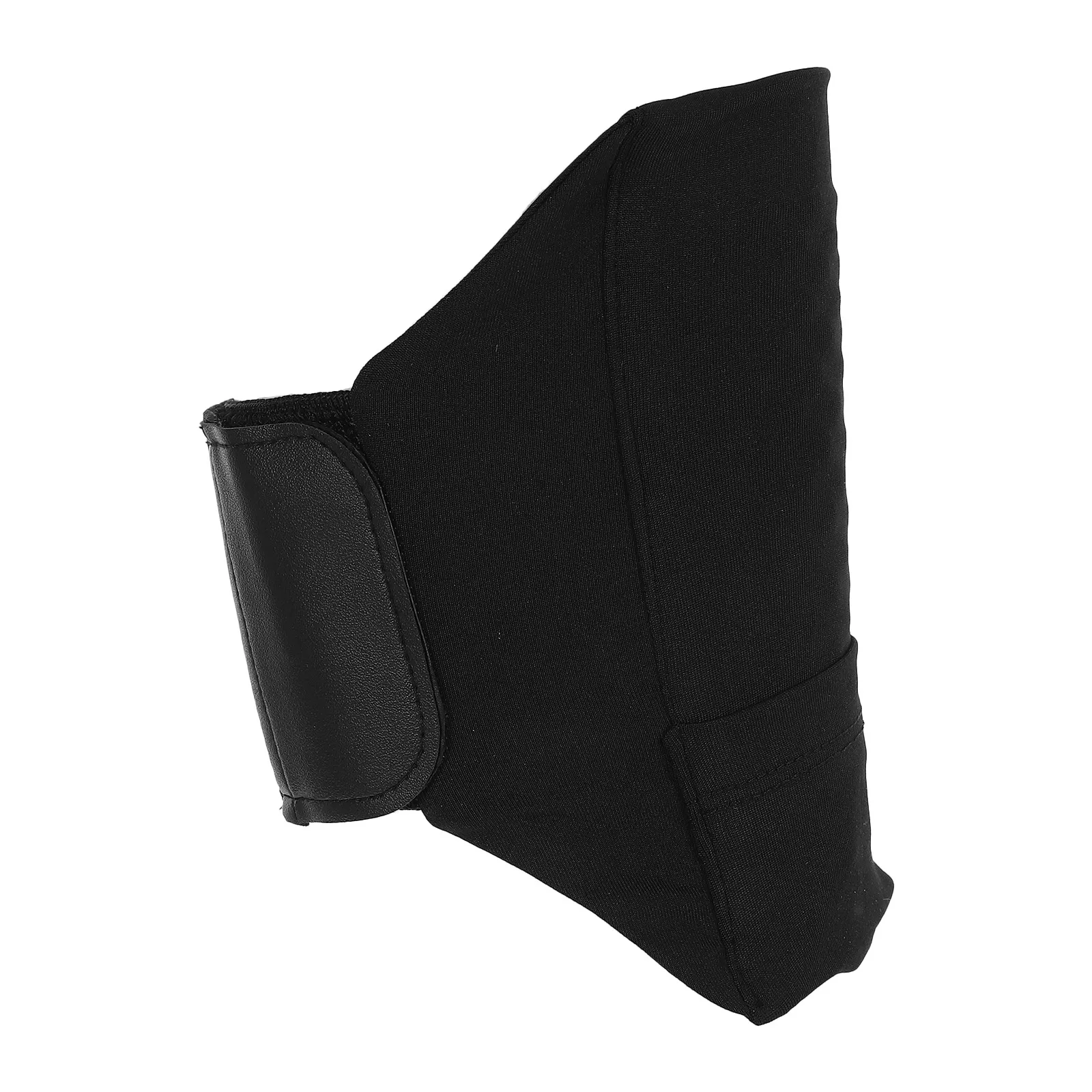 

Black Sports Running Leg Bag Elastic Calf Band Hook Loop Tape Closure Comfortable Shockproof Storage Case Exercise Phone Holder