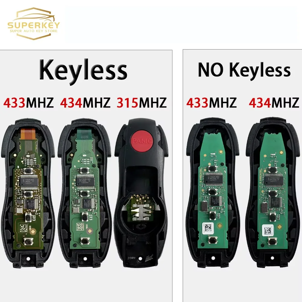 

SUPERKEY 315MHZ 433MHZ 434Mhz Keyless Smart Car Key 7953P OEM PCB For Porsche Cayenne Panamera Macan Boxster Cayman 911 958 EM