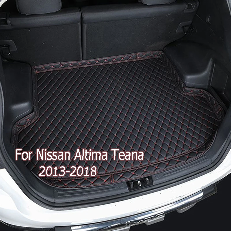 

High quality Custom wear-resistant Leather Car Trunk Mats For Nissan Altima Teana 2013-2018 Rear Trunk Floor Mat Tray Carpet Mud