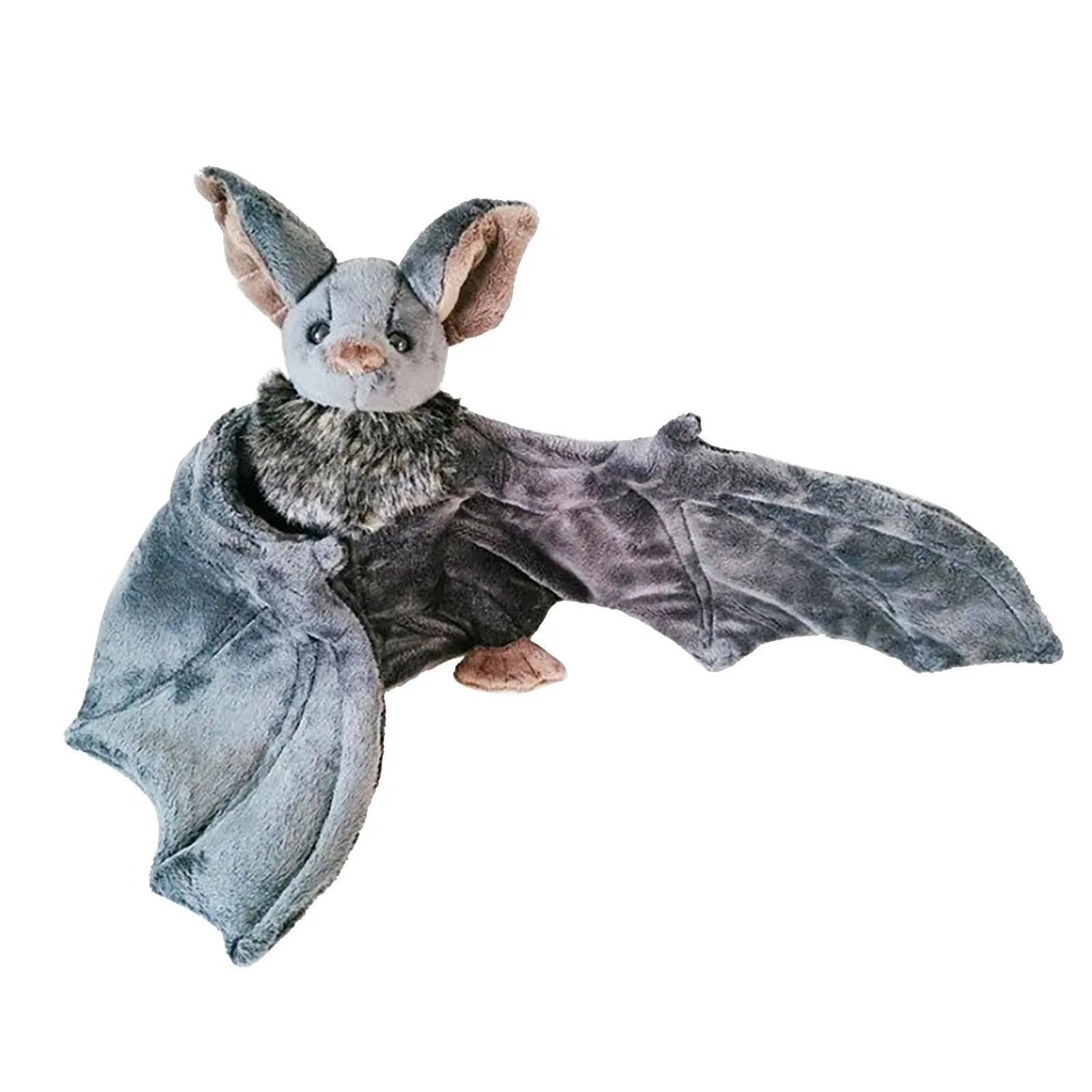 30*20*6cm Stuffed Bat Doll Plush Throw Pillow With Realistic Foldable Wing Seat Cushion Halloween Xmas Ornament Bat Dolls