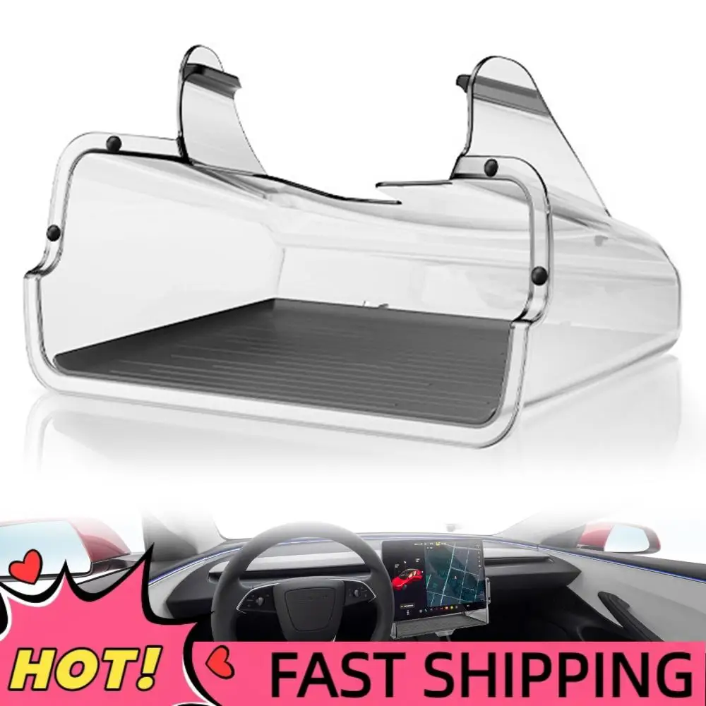 

Magnetic Under Screen Storage Box for Tesla New Model3 2024-2025 & New ModelY 2025 Tissue Holder with Anti-Slip Pad