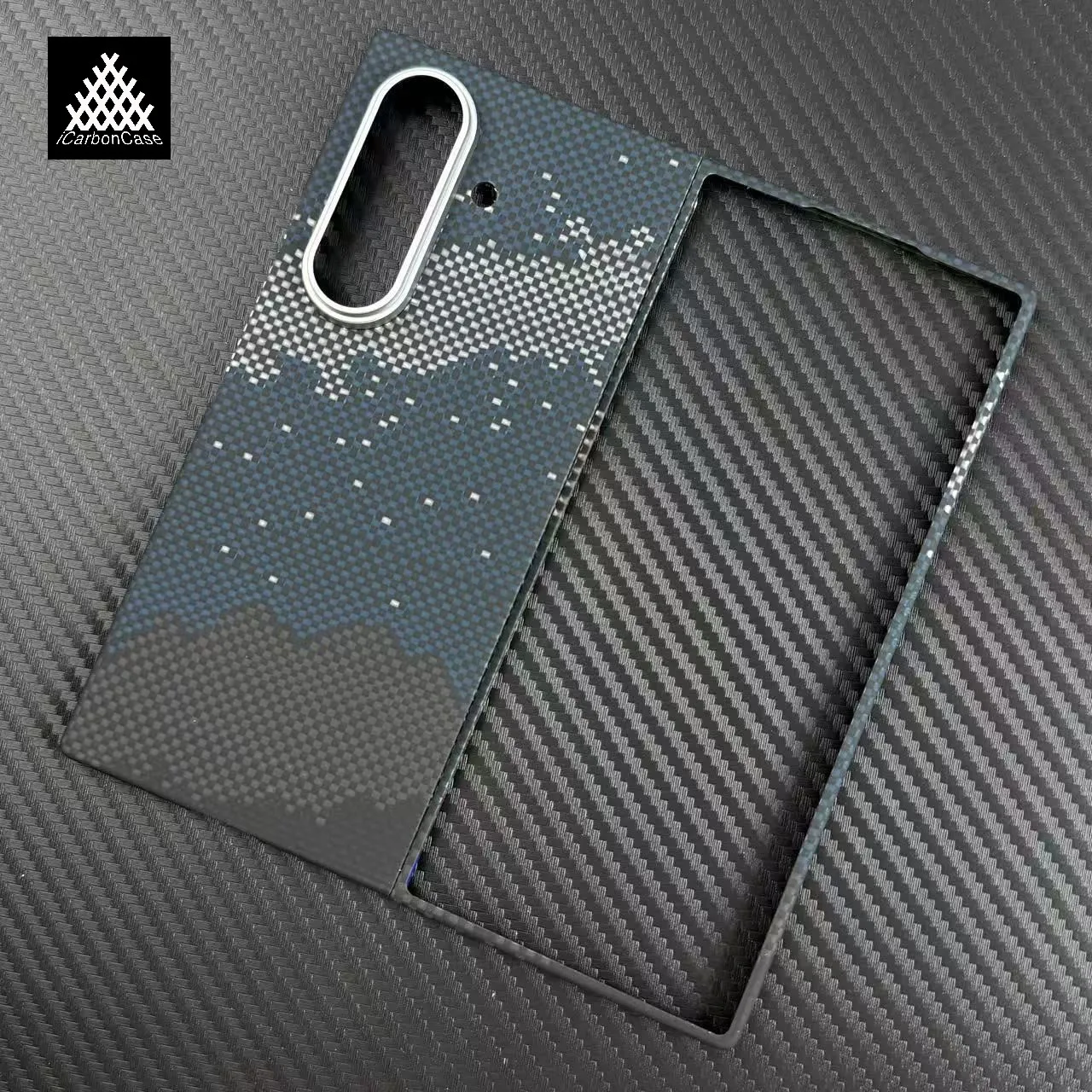 Para samsung galaxy z fold 7 magnético real aramida caso de fibra de carbono com magsafe e lente de câmera de metal negócios ultra-fino capa