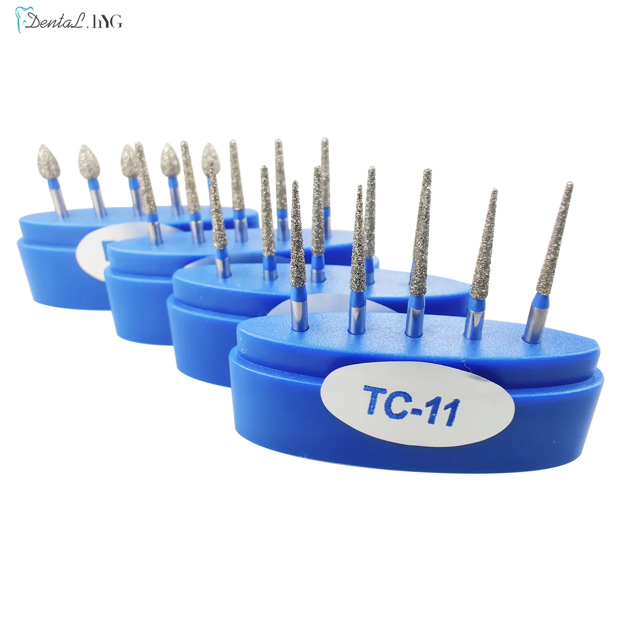 1 Box Dental Diamond Burs Drill for High Speed Handpiece Dentist Burs Polishing Whitening Tools Dental Burs for Teeth Whitening