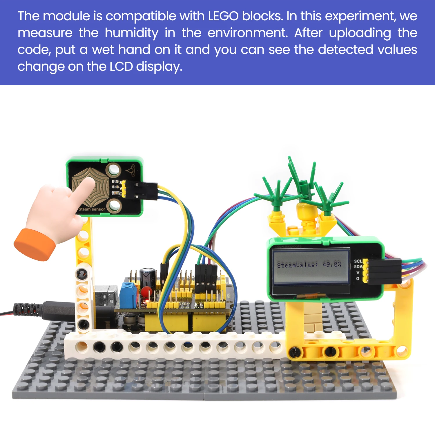 مستشعر بخار عالي الحساسية يكتشف قطرات الماء أو السوائل لمشاريع Arduino & Raspberry PI DIY