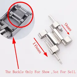 316L Steel Silver 16mm Connector Spare Links End Parts For Watch Band