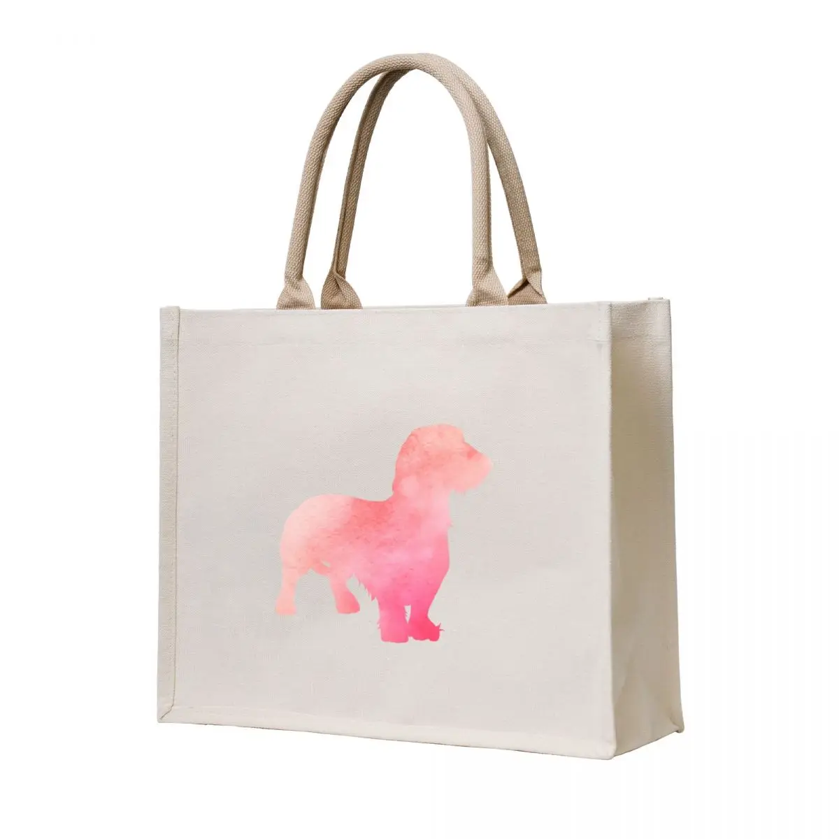

Pink Dachshund - Doxie Tote Bag shopping cart bags reusable shopping bags sac pour femme eco bag folding