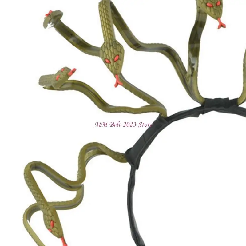 49ME مخيف الأفعى هيرباند هالوين القبعات حزب الدعائم المراهقين الكبار تأثيري حلي #5