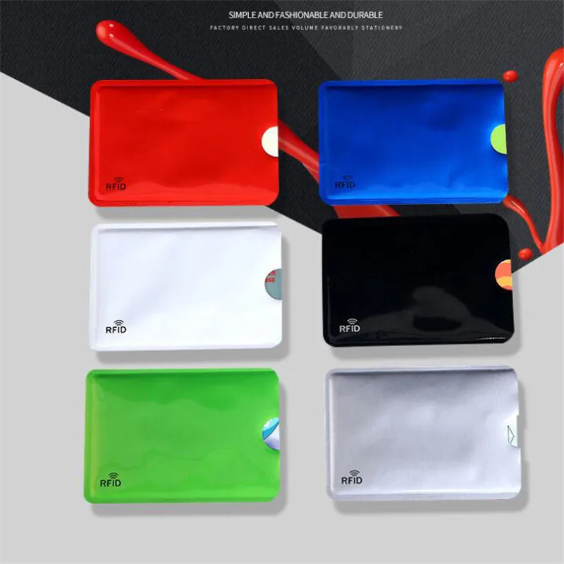 

5pcs New Anti Rfid Card Holder NFC Blocking Reader Lock Id Bank Card Holder Case Protection Metal Credit Card Case