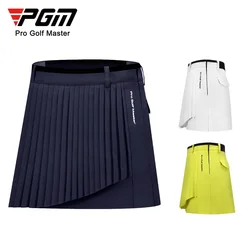 PGM Women Golf Short Skirt Female Summer Breathable Quick-drying Girl Elastic Back Waistband Pleated Skirt Lady Clothing QZ075