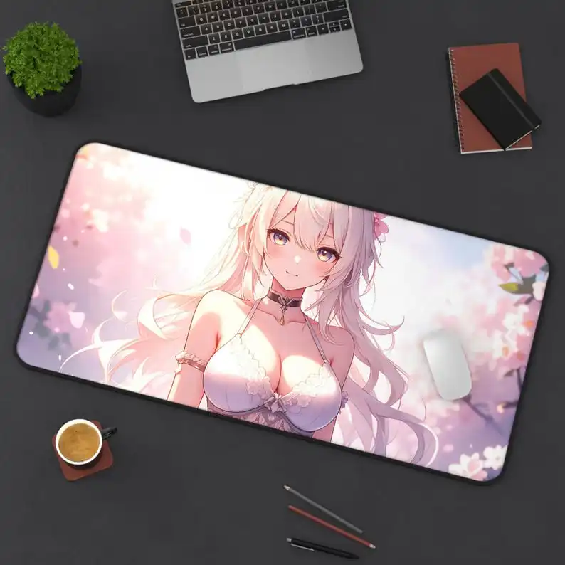 

Sakura Maid Mouse Pad, Non-slip Waterproof Mouse Pad,XXL Office Gaming Desk Decoration Mat, Perfect Gift for Friends.