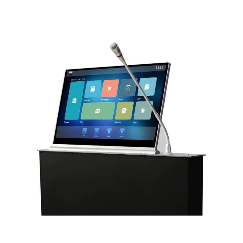

Hiddenlcd Lift 15.6 Inch Motorized Electric Table LCD Computer Lcd Lift Paperless Conference Room Systems