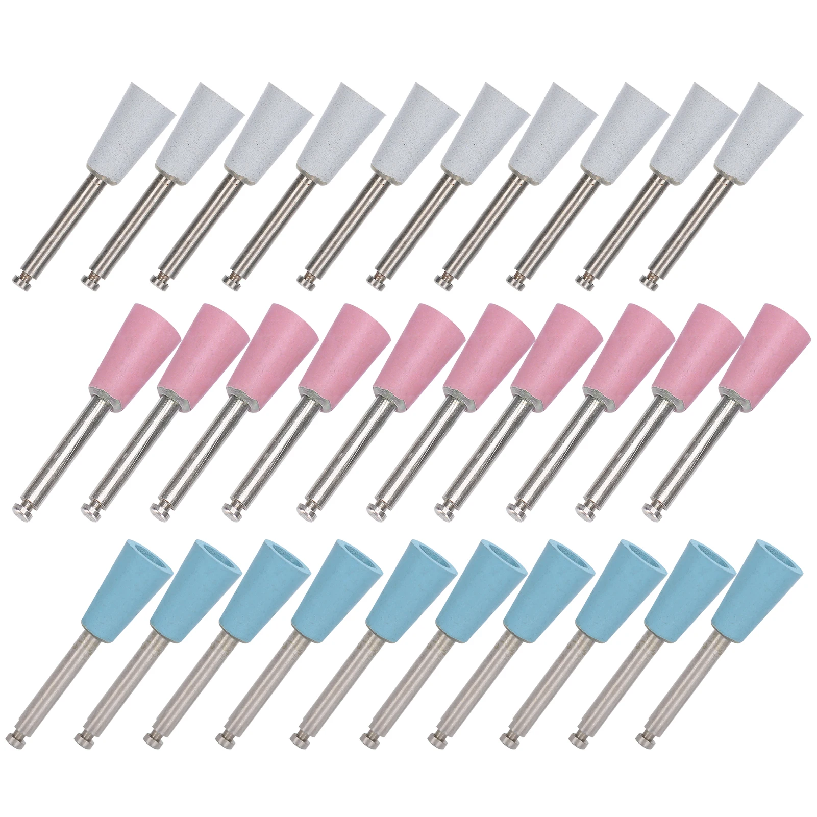 10Pcs Dental Polishing Burs Drill Bits Set Tooth Grinding Polisher Bur Low Speed Oral Care Teeth Whitening Tool Dentist Supplies