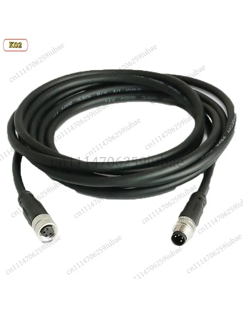 FC_ M8 Waterproof Sensor Connector 3‑8Pin Straight/Angle Plug Socket For 1M 2M PUR PVC Cable Wiring Device Spare Parts