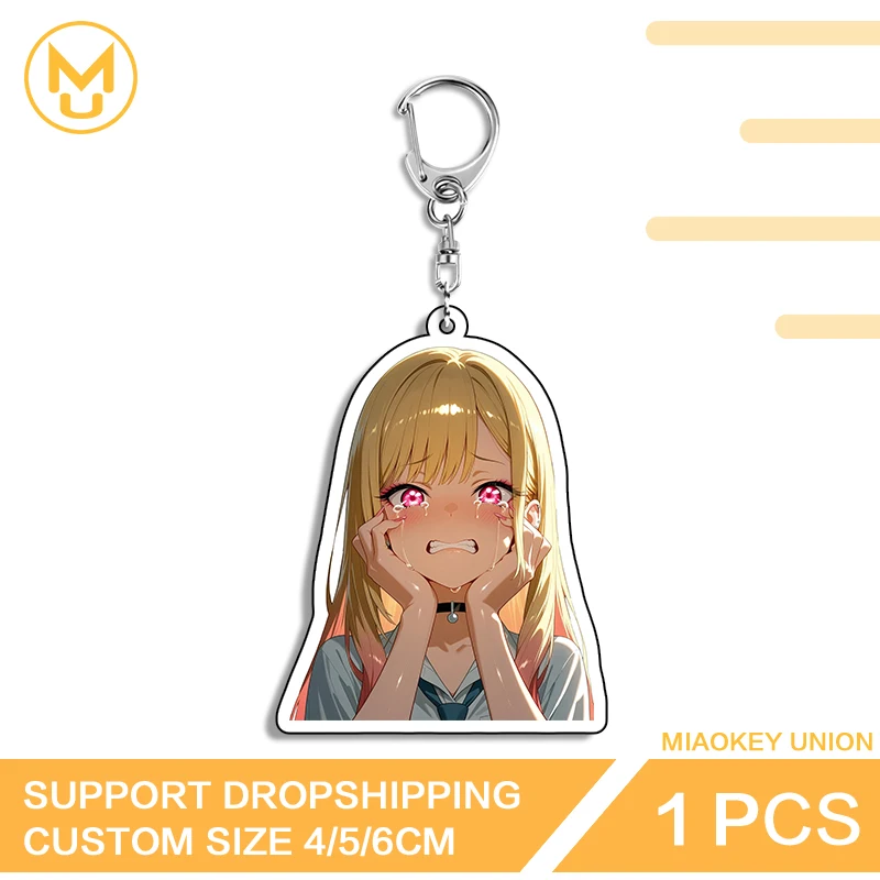 Pretty Kitagawa Marin Lovely Girl Enchanting High Quality Double Sided Key Chains Innovative Premium Fancy Pretty Jewelry
