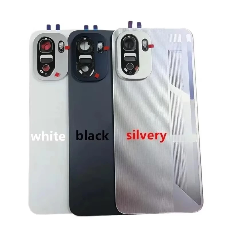 Replacement Battery Back Cover With Camera Lenses Frame For Oneplus ACE6 PLQ110 Rear Glass Housing Phone Repair Spare Parts