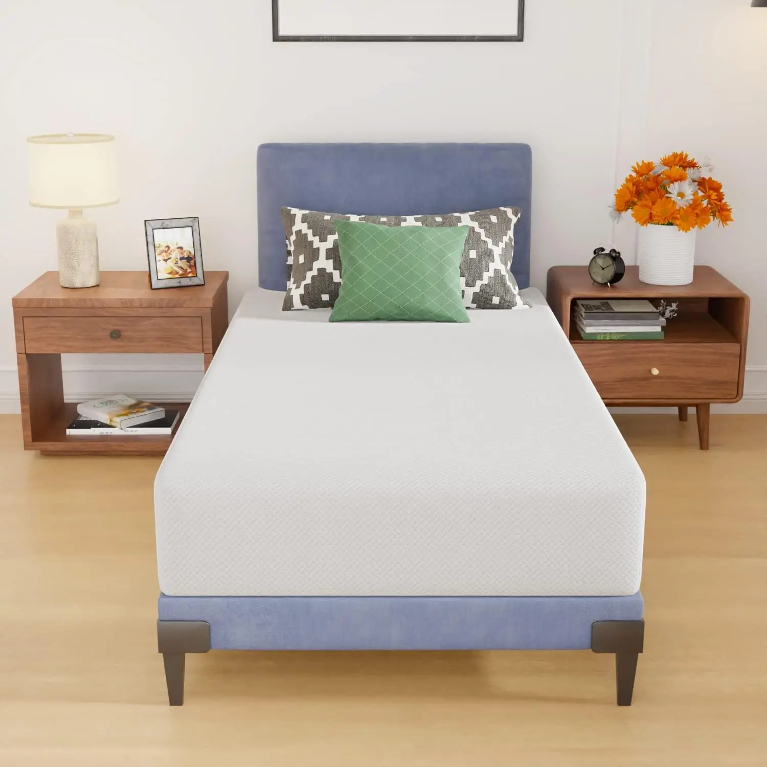 CertiPUR-US ignorent la base du matelas double, matelas en mousse, housse douce et perfective, remboursement jumeau pour cadre de lit, lit superposé, Tru, 10 po