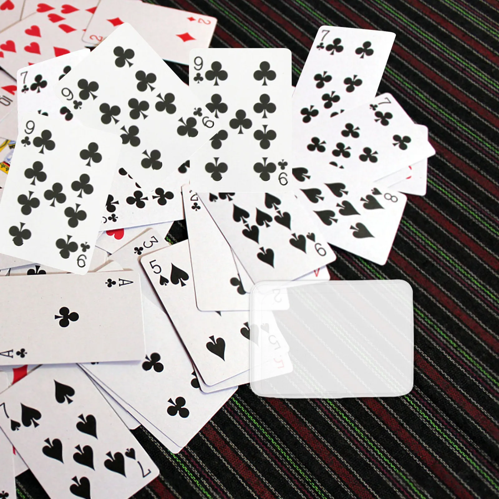 10Pcs Clear Plastic Playing Card Cases Transparent Gaming Card Storage Box Organizer Snap Close for Trading Board Game Cards 4x3