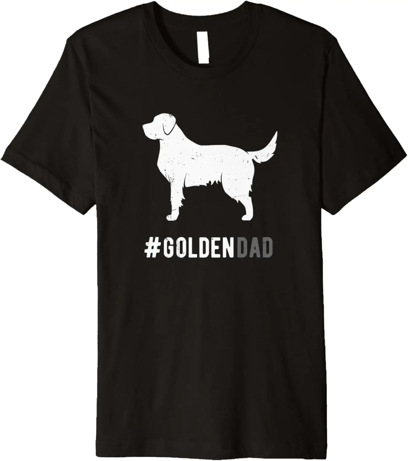 

Golden Dad For Men Funny Dog Golden Retriever Gift Dad Premium T-Shirt