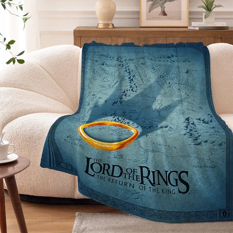 

Lord of the Rings Inspired Custom Fleece Blanket Soft Fluffy Throw for Sofa or Bed King Size Winter Camping Blanket