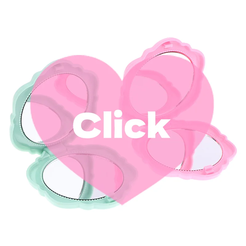 1 STKS Draagbare Retro Rose Bloem Mini Spiegel Kleine Zak Make-up Spiegel Dubbelzijdig Handspiegels Compact Cosmetische Schoonheid Tool