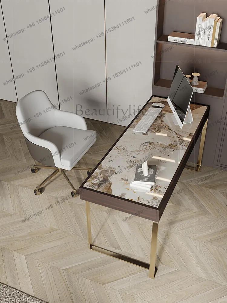 Factory Direct Sales Light Luxury Slate Desk Household Bedroom Computer Desk
