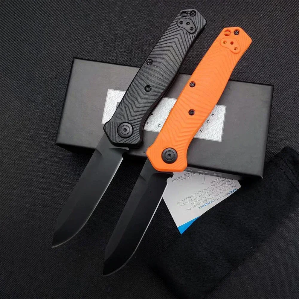 BM Mediator 8551BK Folding Knife Nylon Fiber Handles With Pocket Clip Outdoor Hunting Camping Survival EDC Tools Gift