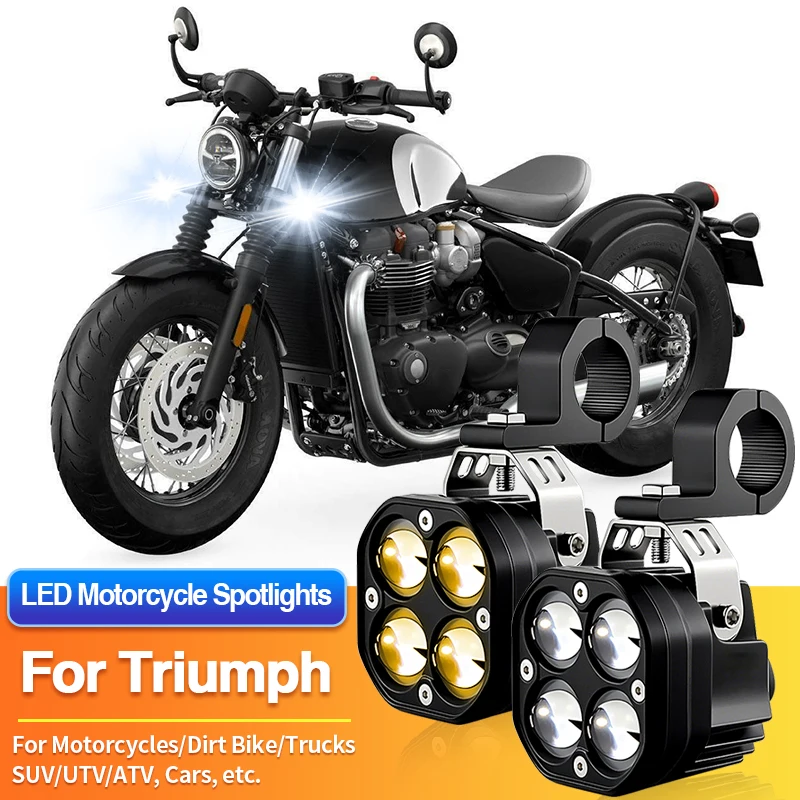 1 Set LED Motorcycles Headlight Fog Light Spotlight ATV Car for Triumph Tiger 660 850 900 1200/Tiger 1200 XCA XCX XR/Trident 660
