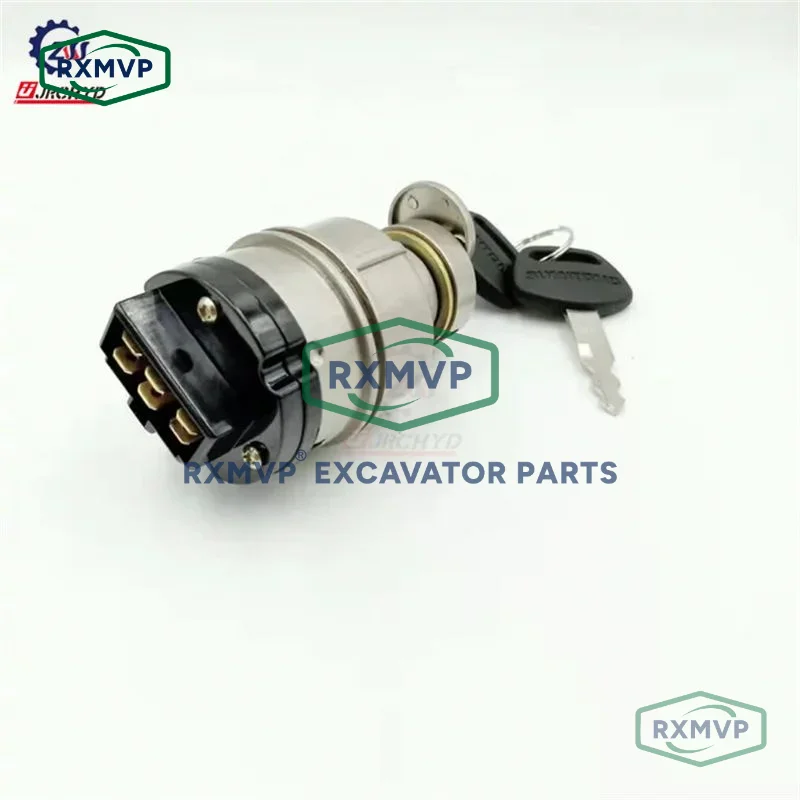 Hot sale factory excavator parts ignition switch with key KHR3077 for SH