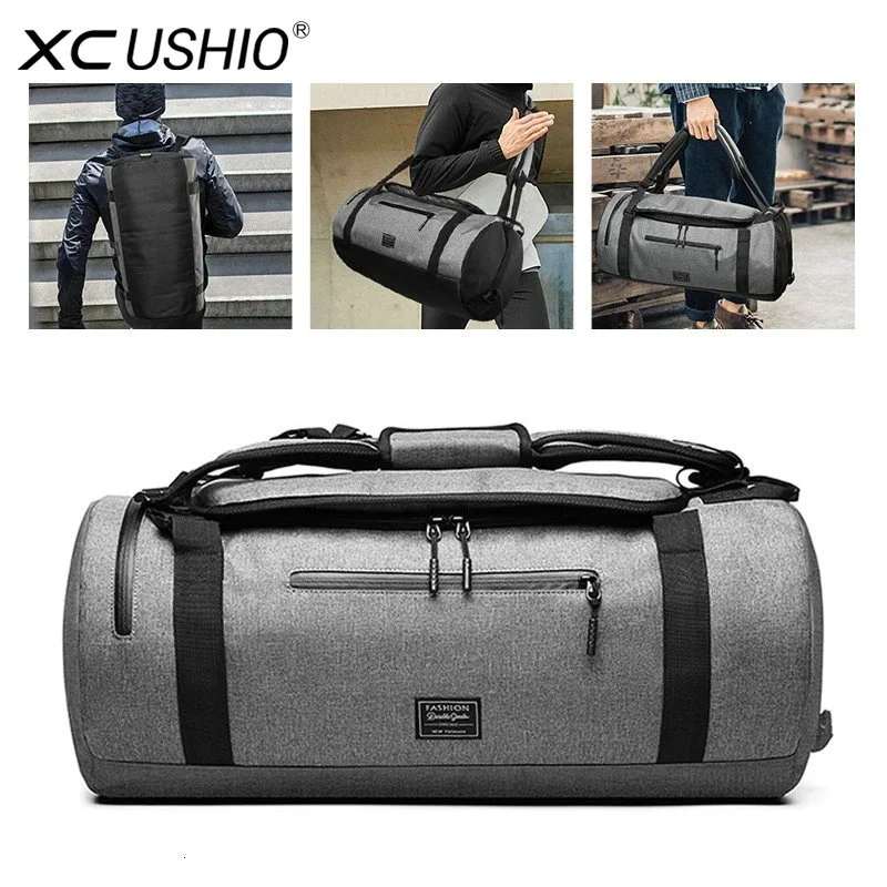 XC Gym Bag Multifunction Men\'s Gym Sports Bag Women Fitness Sport Bag Backpack with Shoe Compartment for Travel Yoga Training