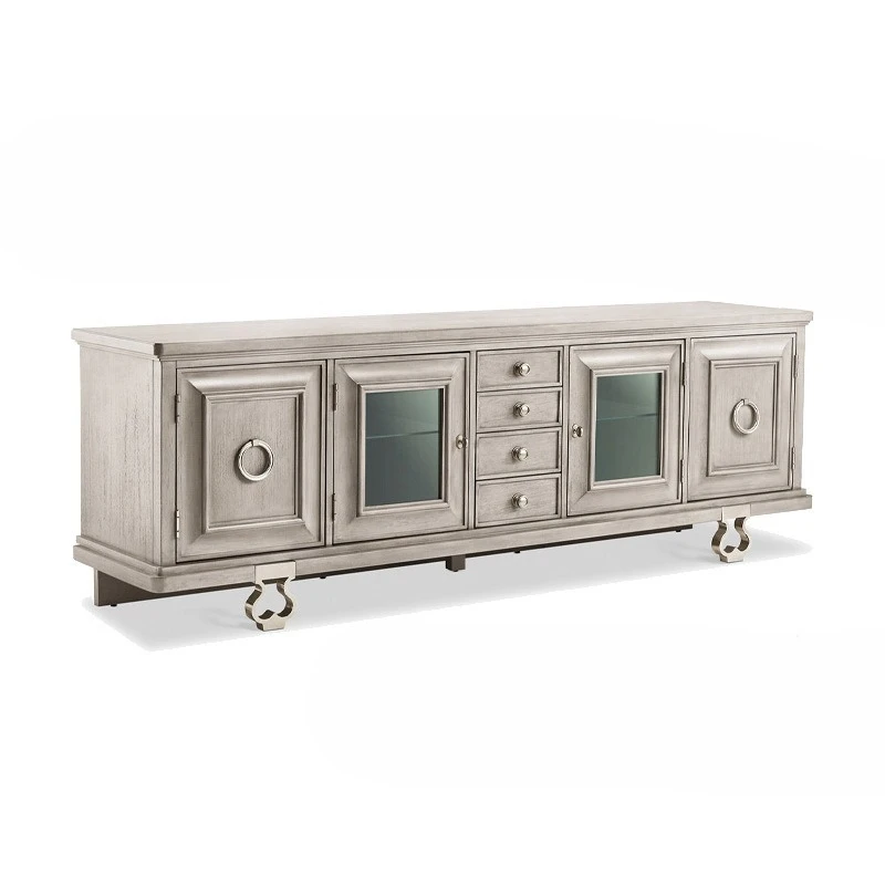 American living room light luxury oak TV cabinet furniture