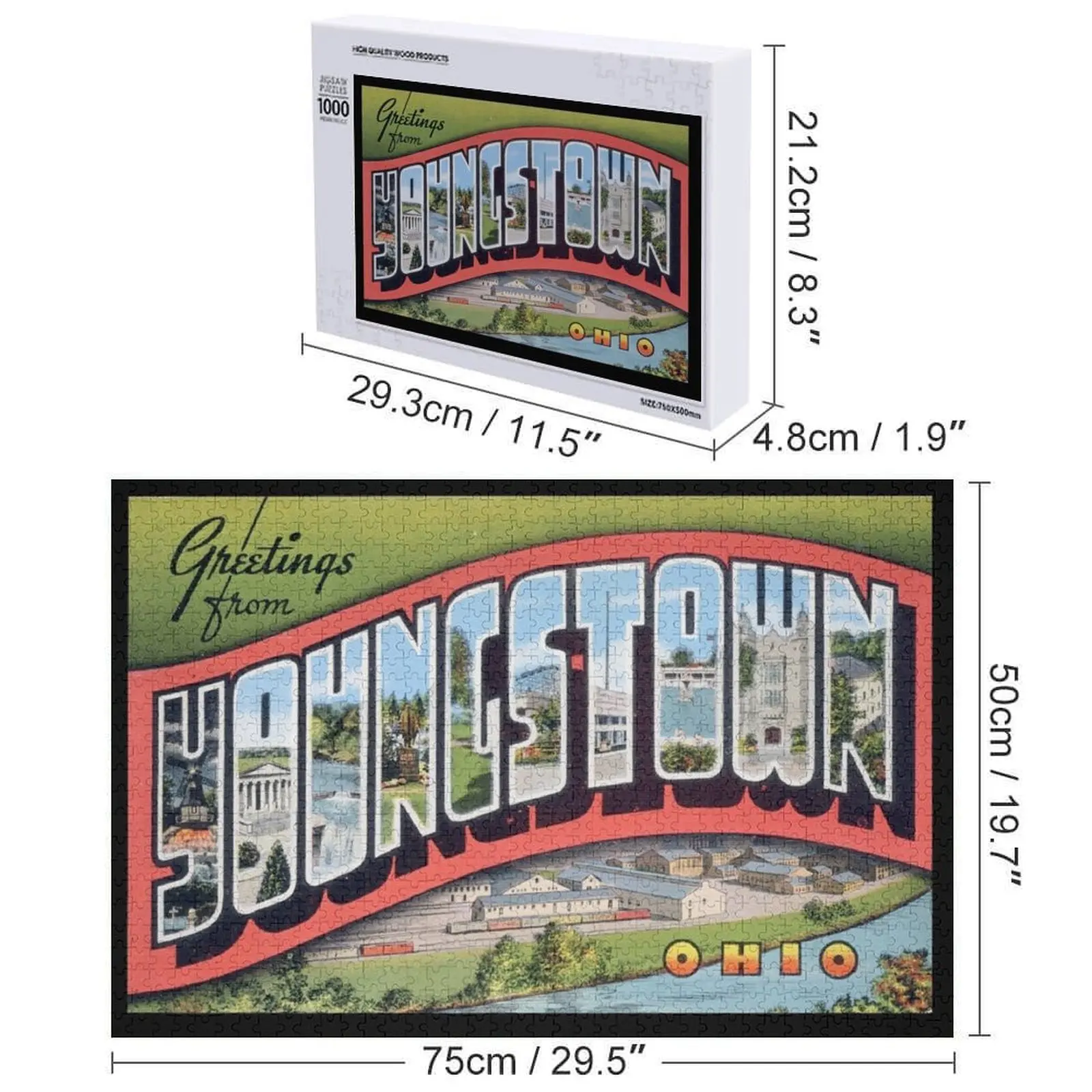 오하이오주 영스타운, 퍼즐 직소 퍼즐 맞춤형 장난감 나무 이름 맞춤형 퍼즐