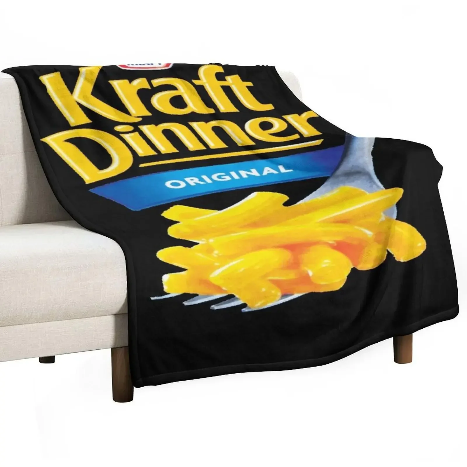 Manta de Franela Ultra Suave Kraft Dinner Mac Cheese para Todas las Estaciones