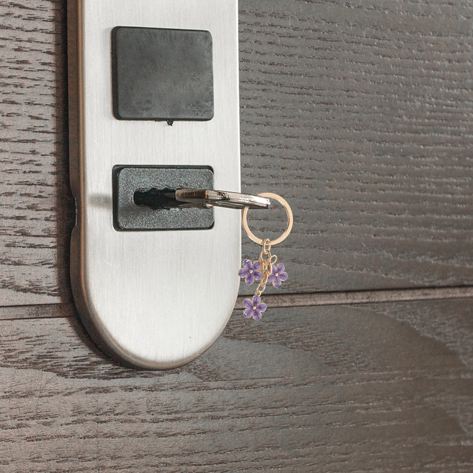 

Lovely Cherry Blossom Keychain Flower Handbag Decoration Cute Floral Key Holder Women's Bag Charm Unique Accessory