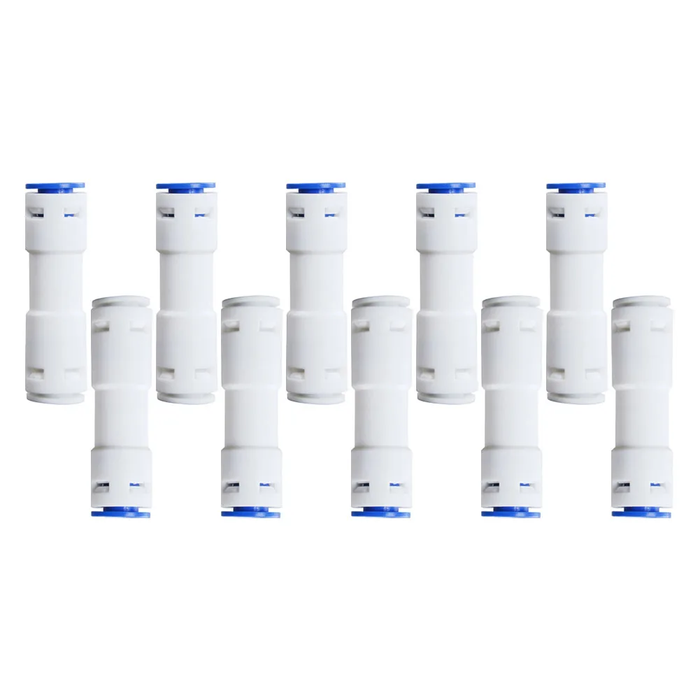 

Straight Quick Connector Check Valve Set of 10 Compatible with RO Water Purifiers Prevents Water Flow Reversal