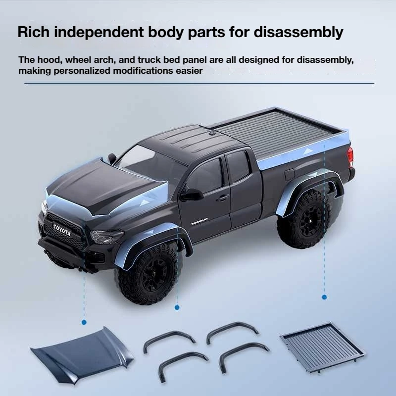 FMS Tacoma Officially Authorized Simulation Small Scale 1:24 4WD Remote Control Climbing Car RC Off-Road Vehicle FCX24M RTR