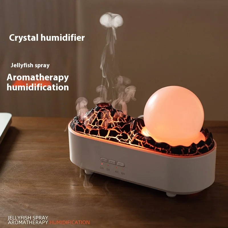 Volcano Humidifier Household Heavy Fog Desktop Creativity Ornaments for Home Fragrance Mist Mak Smoking