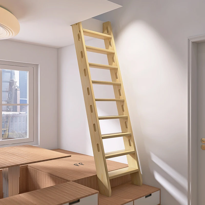 

Ladders, bed ladders, dormitory household tenons and mortise with holes, handrails, l attic stairs,