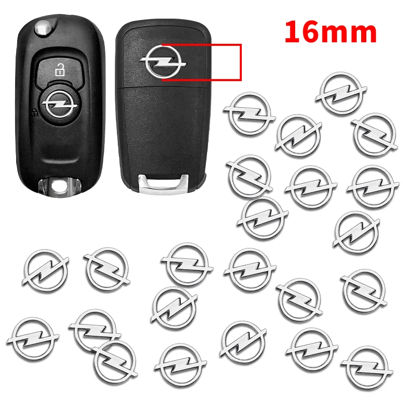 Emblema de Carro 16mm em ABS, Adesivo de Logotipo para Opel Insignia Astra J F Antara Meriva Zafira H G Corsa Vectra OPC - 5/10/20 peças