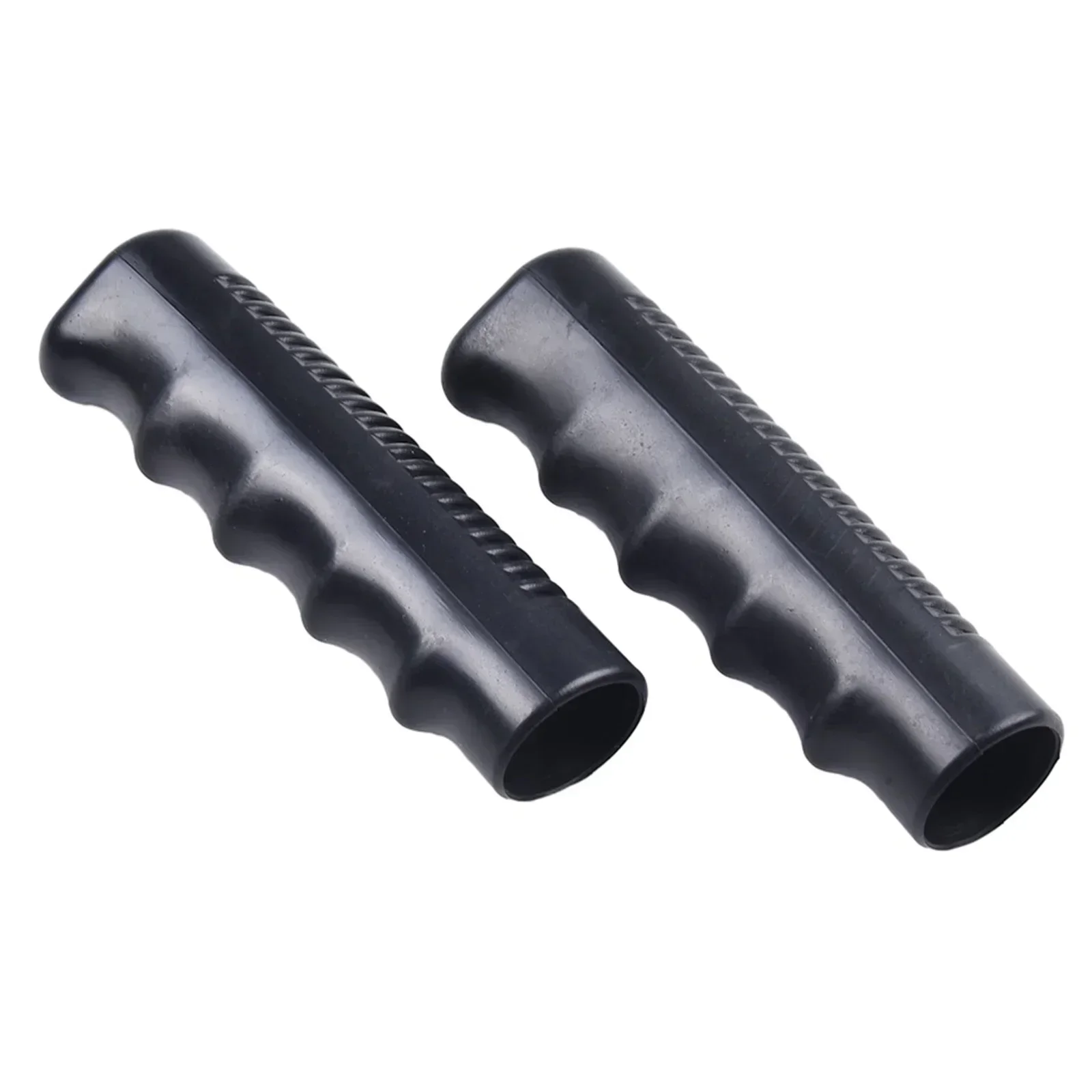 2Pcs Wheelbarrow Rubber Handles, Round Tubes Black Replacement Universal Handles PVC Anti-slip Handle Cover Industrial Tool Part